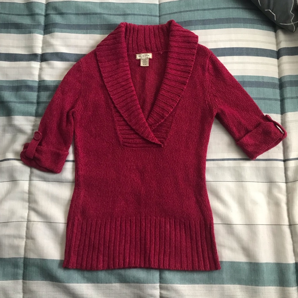 Arizona Jean Company Shawl Collar Sweater • Size M